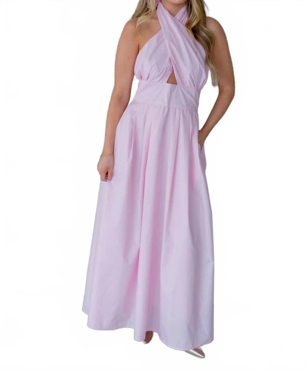 NEW BABY PINK everlasting spring maxi dress in pink